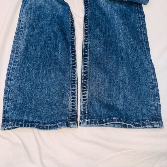 Miss Me Boot Cut Blue Jeans size 33 with Black Details - Picture 8 of 13